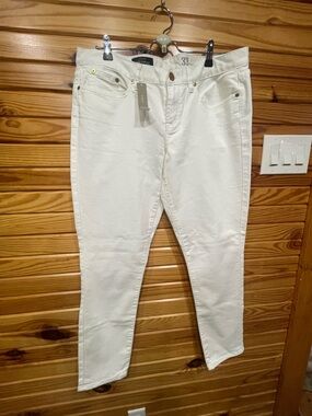 J. Crew Skinny White Jeans - Slim Fit